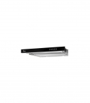 Akpo WK-7 Light Glass 50 Under-cabinet cooker hood Inox, Black