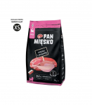 PAN MIĘSKO Veal with quail XS - dry food for puppies - 9kg