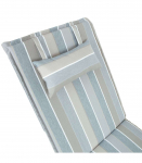 Lamamistooli kate WICKER hall-beež triip, 100% pol&uuml;ester,  kangas 470