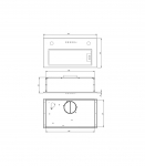 Akpo WK-7 MICRA 60 cooker hood Ceiling built-in White