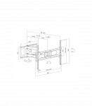 Sunne Wall mount 37-86-EA2 Full-motion TV wall mount 37-86 " Maximum weight (capacity) 50  kg Black