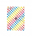 Herlitz kummiga kaaned A4 pl. Smiley Rainbow