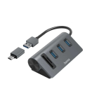 USB jagaja Hama 5 pesa 3xUSB-A + SD + MicroSD