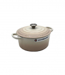 Le Creuset Signature Roaster round 22cm Meringue creme (21177227164430)