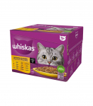 WHISKAS Poultry Feast  - wet cat food - 24x85 g