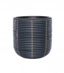 Lillepott WICKER D27xH28cm, must/pruun