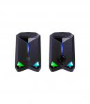 PC SPEAKERS ROCKET 2.0 6W LED USB BLACK
