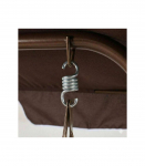 Garden swing 172x110x150 cm, 3-seat, brown