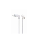 CABLE POWER EU 2.5M ANGLED/PC-184L-VDE-2.5M-W GEMBIRD