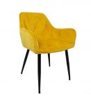 Tool BRITA 58x63H83cm, kollane samet