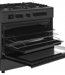 Gaasipliit elektriahjuga Ravanson KWGEK90 Chef Modern black
