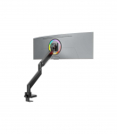 ONKRON G130-B Swivel and tilt desk mount for 17&lsquo;-57&rsquo; monitors, max. 27 kg, with rotation, black