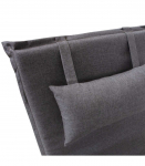 Lamamistooli kate WICKER 55x195xH3cm, tumehall, 100% pol&uuml;ester