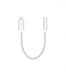 Adapter Puro Lightning to jack 3,5 mm, 15cm, White