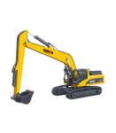 Huina Metal Crawler Excavator Movable Arm Yellow 1:50