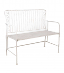 Pink JASMINE 103x50xH93cm, antiikvalge metall