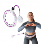 HHM17 Hulahopp valge/violetne magnetiline koos kaaluga + loendur HMS