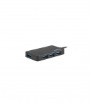 Natec 4 Port Hub With USB 3.0 Moth NHU-1342 Black 0.15 m
