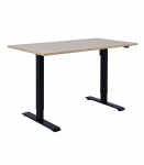 T&ouml;&ouml;laud ERGO 1-mootoriga 140x70xH71-121cm, hikkoripuu/must