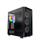 Case|MONTECH|X5|MidiTower|Case product features Transparent panel|Not included|Colour Black|X5(B)
