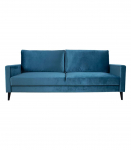 Diivanvoodi ANNA pesukastiga 222x86xH98cm, sinakasroheline samet