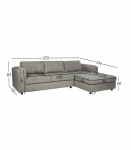 Nurgadiivan SIRE PN  272x93/174xH83cm, roheline