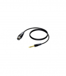 XLR MALE - 6,3 MM JACK MALE STEREO 1,5 M
