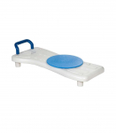 Bath bench with rotating disc