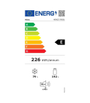 Midea MDRE271FGE01 Refrigerator, E, Built-in, Combi, Height 178.5 cm, Fridge net 192L, Freezer 79L, White
