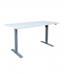 T&ouml;&ouml;laud ERGO 1-mootoriga 160x80xH71-121cm, hallikasvalge/h&otilde;behall