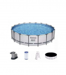Frame pool Bestway Steel Pro Max Set 549х122 cm, with filter pump and accessories (56462)