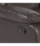 Tugitool DIXON recliner, elevandihall kunstnahk, 99x95xH102cm, puit, vineer