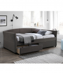 Voodi GENESIS 90x200cm, madratsiga HARMONY UNO, pruunikashall