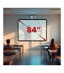Maclean projection screen, 84", 175x131cm, 25mm 4:3 border, tension hooks, MC-166