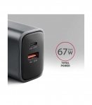 MOBILE CHARGER WALL USB 67W/GAN 2PORT ACU-PQ67 AXAGON