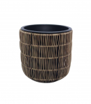 Lillepott WICKER D27xH28cm, helepruun