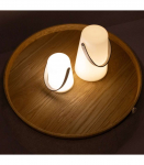 LED-latern WINGS DORIS D10,5xH14cm valge, taimer 6h