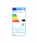 Midea Hood MCI606 Built-in Energy efficiency class C Width 52 cm 610 m&sup3;/h Mechanical LED Stainless