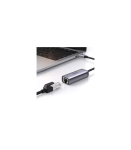 Ugreen  zewnętrzna karta sieciowa USB Typ C - RJ45 1Gbps (1000Mbps) szary