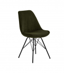 Tool ERIS, oliiviroheline, jalad: must, 48,5x54xH85,5cm