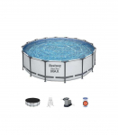 Frame pool Bestway Steel Pro Max Set 488x122 cm, with filter pump and accessories (5612Z)