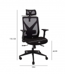 T&ouml;&ouml;tool MIKE 64x65xH110-120cm, must