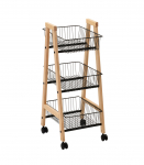 Riiul BREN must, 32x37xH81cm, t&auml;ispuit, teras