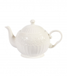 Teekann SOFIA, 600ml, D13xH14cm, valge
