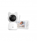 XENON X7202 Smart Baby camera with monitor, Wi-Fi, 2.4 Ghz, 3 MP, 2-way audio, SD, White