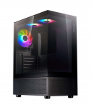 Case|ADATA|INVADER X MINI|MidiTower|Case product features Transparent panel|ATX|MicroATX|MiniITX|Colour Black|INVADERXMINIMT-