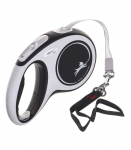 Flexi New Comfort M Tape 5 m Black Dog Retractable lead