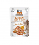 BRIT Care Cat Kitten Savory Salmon Pouch - wet cat food - 85 g