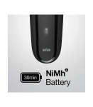 Braun Shaver 300BT Series 3 Operating time (max) 30 min NiMH Black