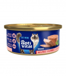 OptiVital mini puszka - Mus dla dorosłych kot&oacute;w z łososiem MSC 85g